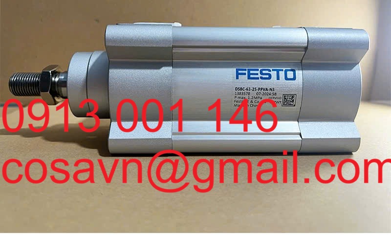 Xi lanh khí nén tiêu chuẩn Festo DSBC-63-25-PPVA-N3 DSBC-63-25-PPVA-N3